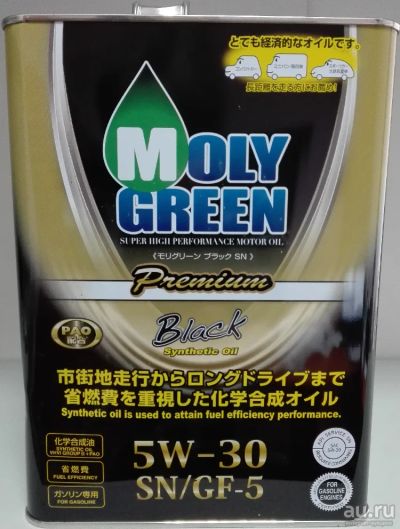 Лот: 15166378. Фото: 1. Moly Green Premium Black 5w30... Масла, жидкости