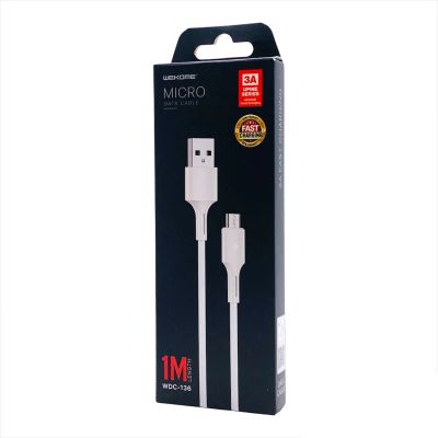 Лот: 22146471. Фото: 1. КАБЕЛЬ WEKOME MICRO-USB WDC-136... Дата-кабели, переходники