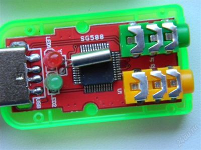 Лот: 944745. Фото: 1. USB звуковая карта 3D. миха5555... Звуковые карты