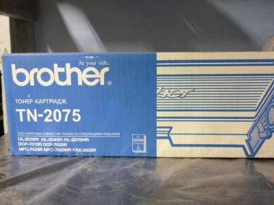 Лот: 10796180. Фото: 1. Тонер-картридж Brother TN-2075... Картриджи, расходные материалы