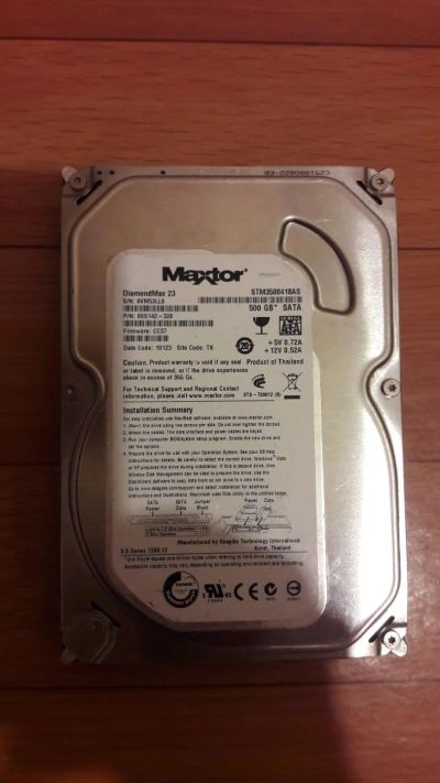 Лот: 10953579. Фото: 1. жесткий диск, винчестер HDD 3... Жёсткие диски (HDD)