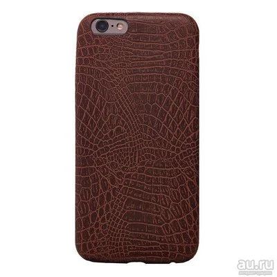 Лот: 12988406. Фото: 1. Чехол iPhone 7/ 8 Силикон Коричневый... Чехлы, бамперы