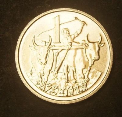 Лот: 9550593. Фото: 1. Эфиопия 1 цент (d.F156). Африка