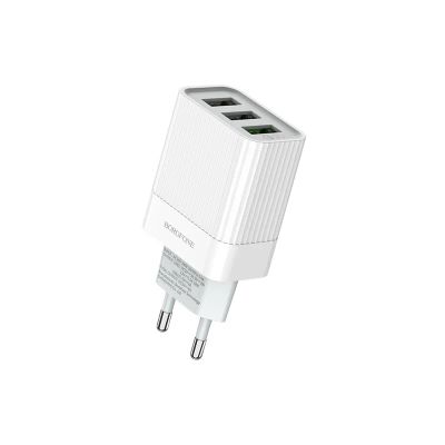 Лот: 24950102. Фото: 1. Зарядное_устройство - USB_3x18W... Зарядные устройства, блоки питания, адаптеры сетевые для смартфонов