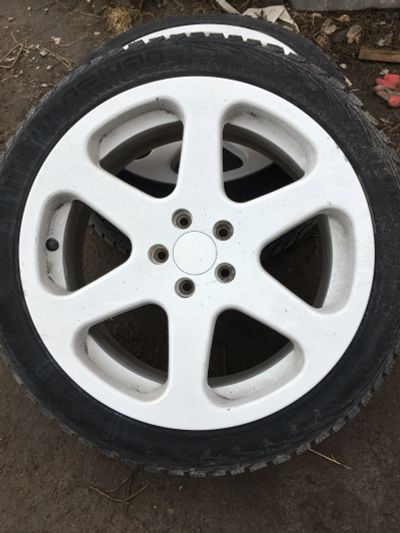 Лот: 11612709. Фото: 1. bim zeit r17/5x100 белый мат+225... Диски