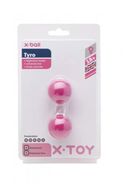 Лот: 7536730. Фото: 1. Вагинальные шарики Tyro розовые... Игрушки