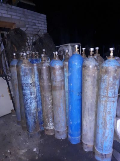 Лот: 14755579. Фото: 1. Баллоны кислородные. Баллоны, газ в баллонах