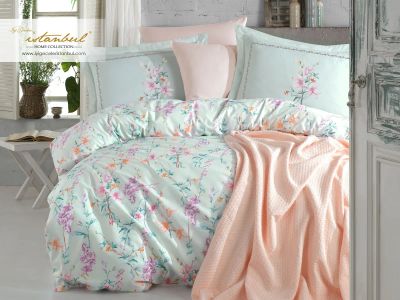 Лот: 19034108. Фото: 1. КПБ Istanbul Home Jasmine Pikelli... Постельное бельё