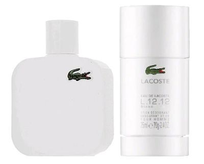 Лот: 13713093. Фото: 1. Lacoste men L.12.12. Blanc Набор... Мужская парфюмерия