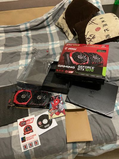 Лот: 18451206. Фото: 1. Видеокарта MSI GTX 1070 gaming... Видеокарты