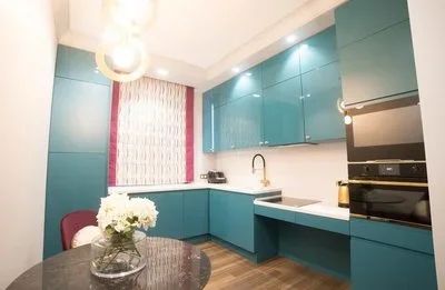Лот: 15499610. Фото: 1. Кухня кухонный гарнитур Цвет морской... Кухонные гарнитуры