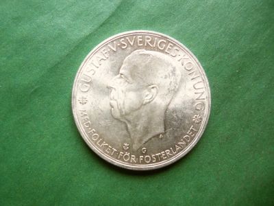 Лот: 25318238. Фото: 1. Швеция 5 крон 1935 г., «500 лет... Европа