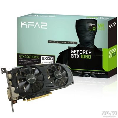 Лот: 9846702. Фото: 1. GeForce GTX1060 KFA2 3Gb, новая... Видеокарты