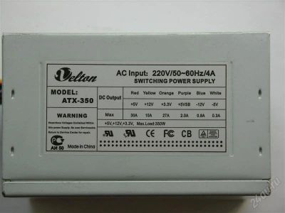 Лот: 796665. Фото: 1. Velton ATX-350. Корпуса, блоки питания