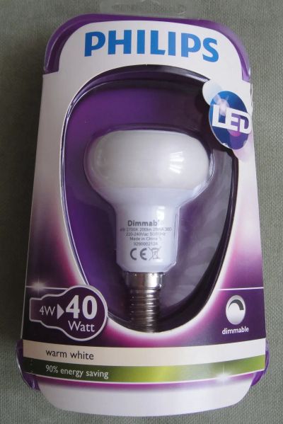 Лот: 25111818. Фото: 1. Светодиодная лампа Philips 4 Вт... Лампочки