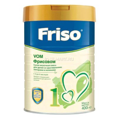 Лот: 10620221. Фото: 1. Смесь Friso Фрисовом 1, при срыгивании... Детское питание