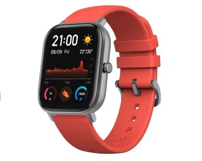 Лот: 20886476. Фото: 1. Часы Amazfit A1914 GTS оранжевые. Смарт-часы, фитнес-браслеты, аксессуары