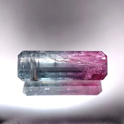 Лот: 21540385. Фото: 1. 3.48 ct. Турмалин арбузный, октагон... Драгоценные и поделочные камни