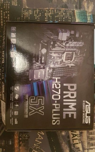 Лот: 17661566. Фото: 1. Asus prime h270-plus. Материнские платы