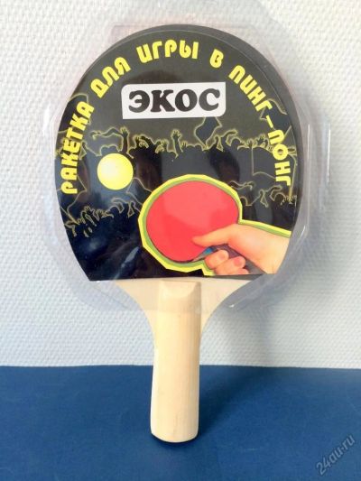 Лот: 5827062. Фото: 1. 🏓 Ракетка 7 мм для настольного... Мячи, ракетки, шайбы, клюшки