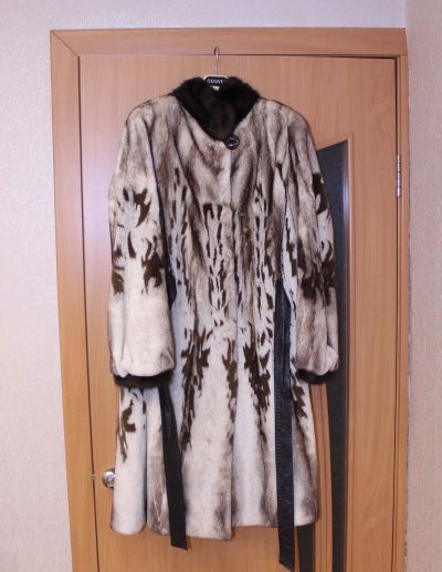 Лот: 11768200. Фото: 1. Норковая шуба ( размер 44 - 48... Верхняя одежда