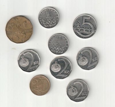 Лот: 9917030. Фото: 1. Набор монет Чехословакии. Европа