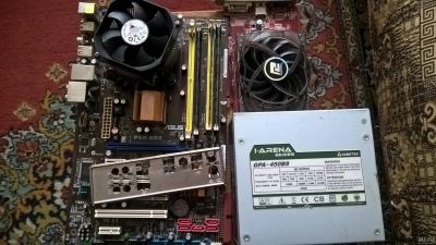 Лот: 13237327. Фото: 1. Asus P5Q SE 2+Xeon E5430+5GB+Radeon... Материнские платы