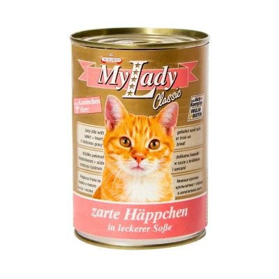 Лот: 10399214. Фото: 1. Корм My Lady Для Кошек Кролик... Корма