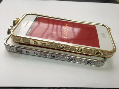 Лот: 4531624. Фото: 1. Бампер Cartier со стразами на... Чехлы, бамперы