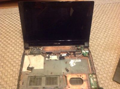 Лот: 6916024. Фото: 1. Asus неисправный. плата с 4х ядерным... Ноутбуки