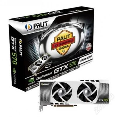 Лот: 3466725. Фото: 1. видеокарта Palit GeForce GTX 570... Видеокарты