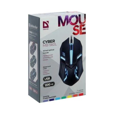 Лот: 25800264. Фото: 1. МЫШЬ ПРОВОДНАЯ DEFENDER CYBER... Клавиатуры и мыши