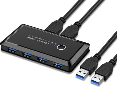 Лот: 21338899. Фото: 1. KVM-переключатель USB switch... Шлейфы, кабели, переходники