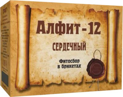 Лот: 20992605. Фото: 1. Алфит - 12 Сердечный, 60 брикетов... Народная медицина, БАДы