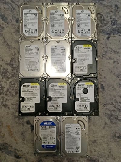 Лот: 22153185. Фото: 1. Жёсткие диски SATA 3,5 неисправные. Жёсткие диски (HDD)
