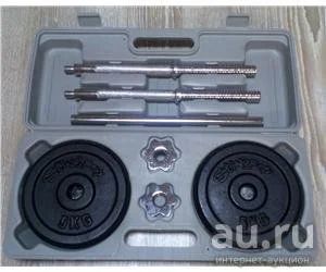 Лот: 8214054. Фото: 1. Штанга разборная 25 кг в кейсе. Штанги, блины