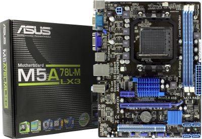 Лот: 19437130. Фото: 1. ASUS M5A78L-M LX3 PLUS. Материнские платы