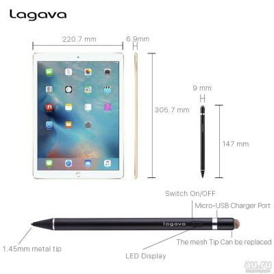 Лот: 13707034. Фото: 1. Lagava pencil. Стилусы, перчатки для экрана