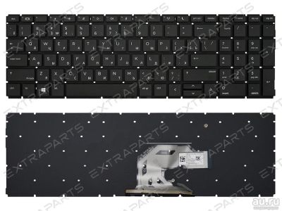 Лот: 15962859. Фото: 1. Клавиатура HP ProBook 450 G6 черная. Клавиатуры для ноутбуков