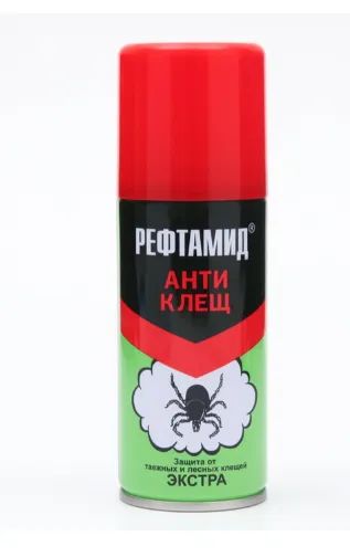 Лот: 21690887. Фото: 1. Рефтамид Экстра Антиклещ 100мл. Средства от насекомых и грызунов