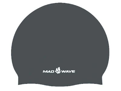 Лот: 7020110. Фото: 1. Шапочка MadWave Standart, grey. Плавание