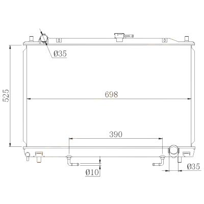 Лот: 3700238. Фото: 1. Радиатор mitsubishi pajero 4m41... Двигатель и элементы двигателя