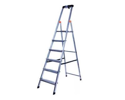 Лот: 17174326. Фото: 1. Стремянка Krause Safety 6 ступеней. Стремянки, подмости, строительные леса