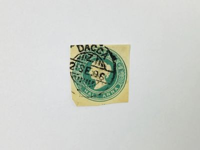 Лот: 23963750. Фото: 1. Вырезка с конверта. Королева Виктория... Марки