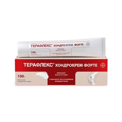 Лот: 23985666. Фото: 1. Терафлекс Хондрокрем Форте 100г. Лекарства