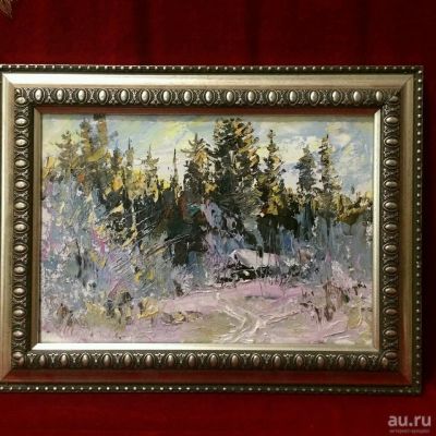 Лот: 10635475. Фото: 1. Картина зимовье. Картины, гравюры