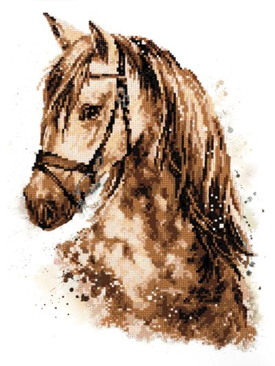 Лот: 25514251. Фото: 1. Алмазная мозаика "Верный скакун... Мозаика, фреска