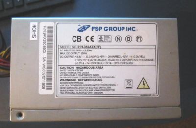 Лот: 5912287. Фото: 1. Блок питания Atx 350W Fsp hh-350atx... Корпуса, блоки питания