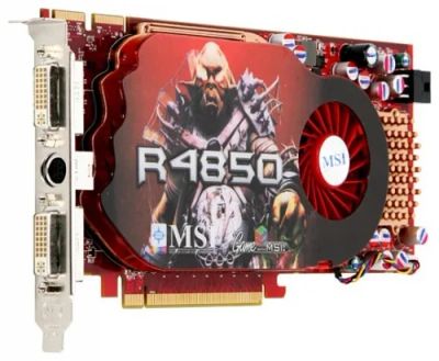 Лот: 8616527. Фото: 1. MSI HD4850 512MB 256bit Б/У. Видеокарты