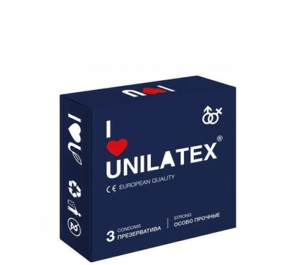 Лот: 24255279. Фото: 1. Презервативы особо прочные Unilatex... Презервативы